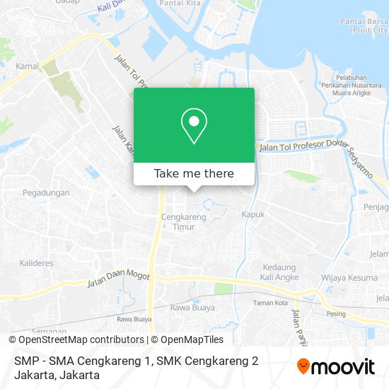SMP - SMA Cengkareng 1, SMK Cengkareng 2 Jakarta map