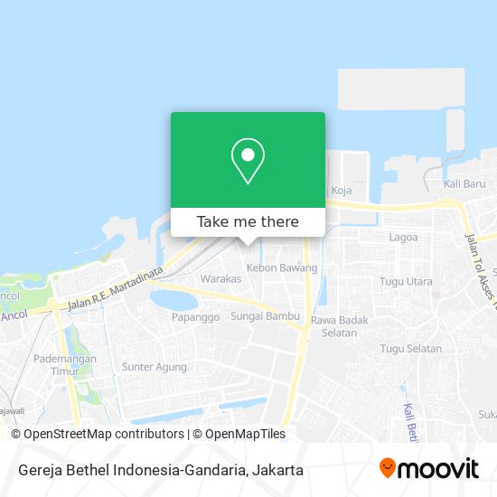 Gereja Bethel Indonesia-Gandaria map