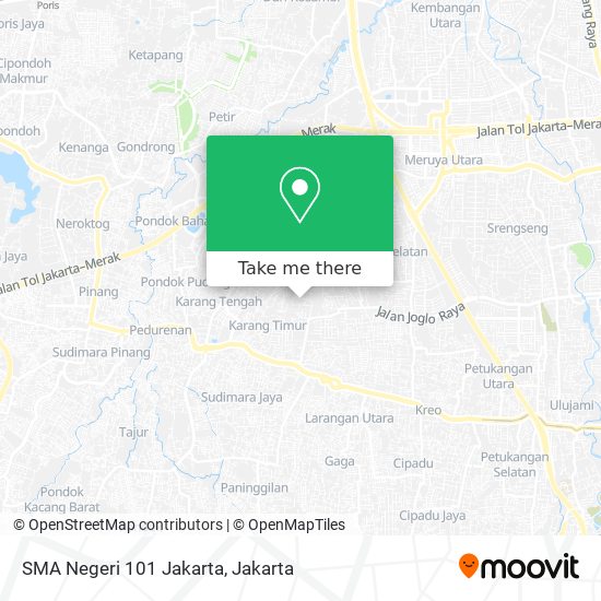 SMA Negeri 101 Jakarta map