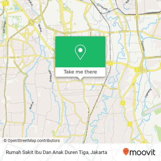 Rumah Sakit Ibu Dan Anak Duren Tiga map