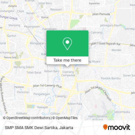 SMP SMA SMK Dewi Sartika map