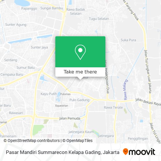 Pasar Mandiri Summarecon Kelapa Gading map