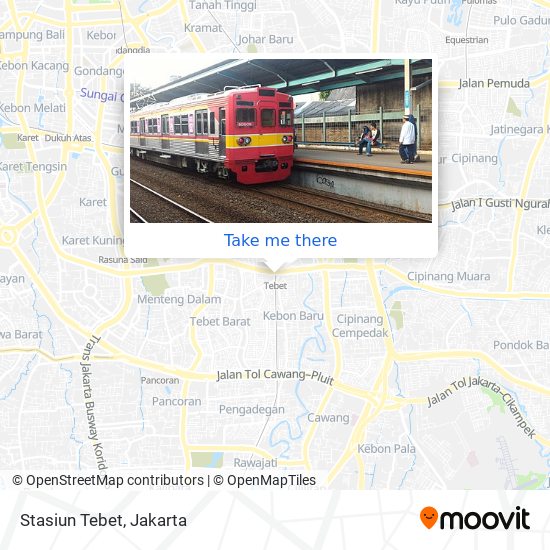 Stasiun Tebet map