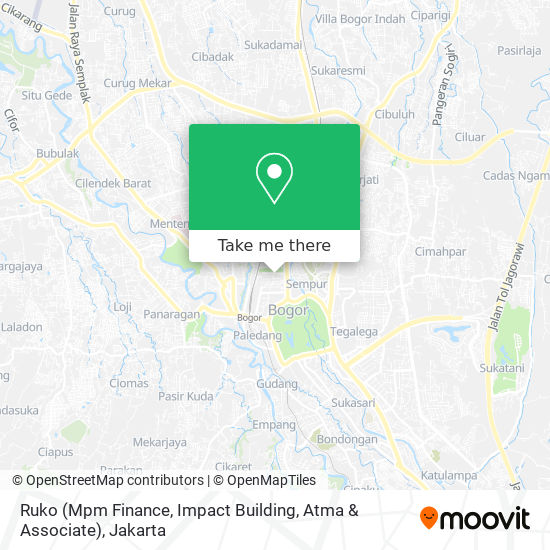 Ruko (Mpm Finance, Impact Building, Atma & Associate) map