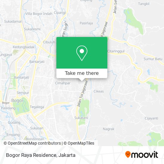 Bogor Raya Residence map