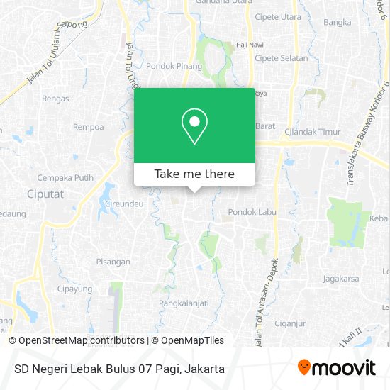 SD Negeri Lebak Bulus 07 Pagi map