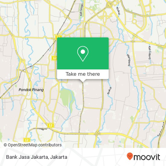 Bank Jasa Jakarta map