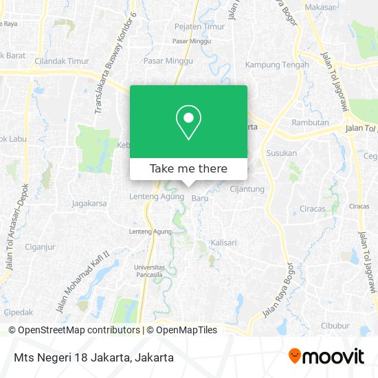 Mts Negeri 18 Jakarta map