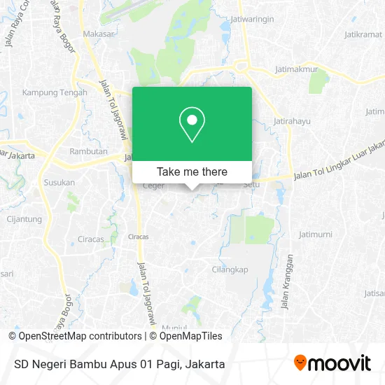 SD Negeri Bambu Apus 01 Pagi map