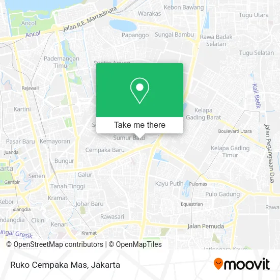 Ruko Cempaka Mas map