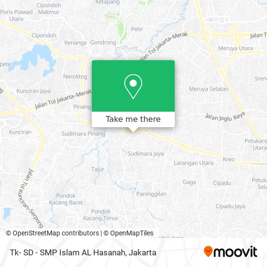 Tk- SD - SMP Islam AL Hasanah map