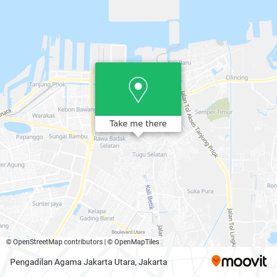 Pengadilan Agama Jakarta Utara map