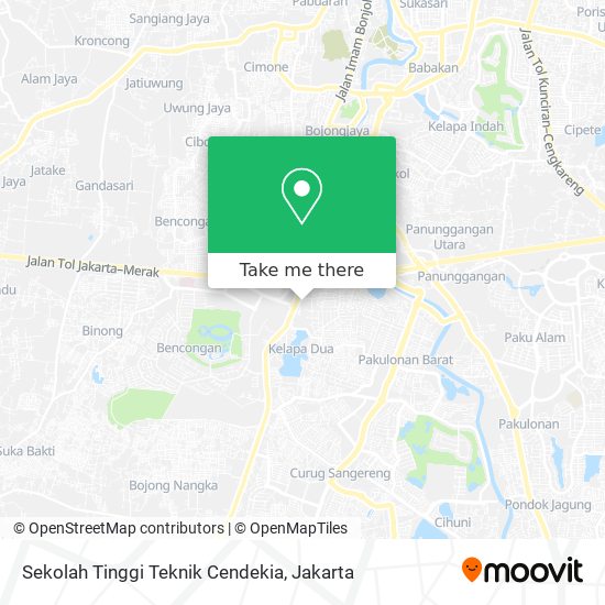 Sekolah Tinggi Teknik Cendekia map