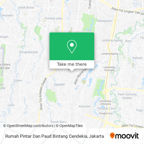 Rumah Pintar Dan Paud Bintang Cendekia map