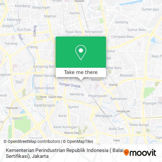 Kementerian Perindustrian Republik Indonesia ( Balai Sertifikasi) map