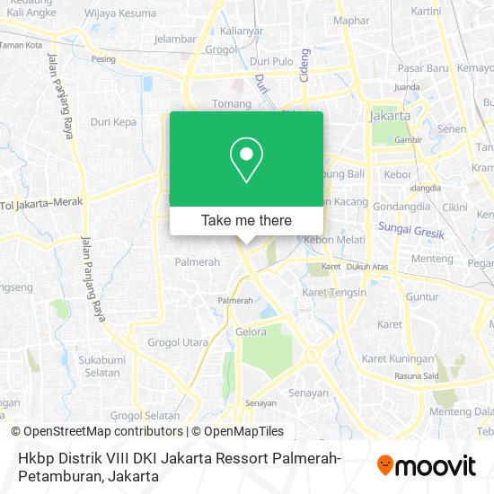 Hkbp Distrik VIII DKI Jakarta Ressort Palmerah-Petamburan map