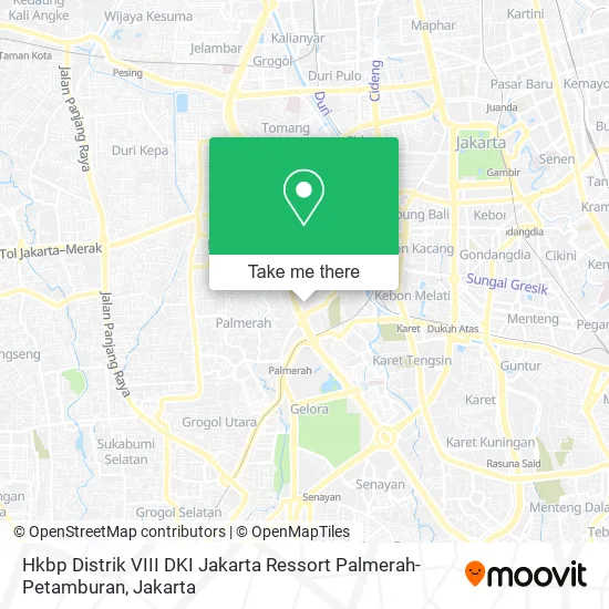 Hkbp Distrik VIII DKI Jakarta Ressort Palmerah-Petamburan map