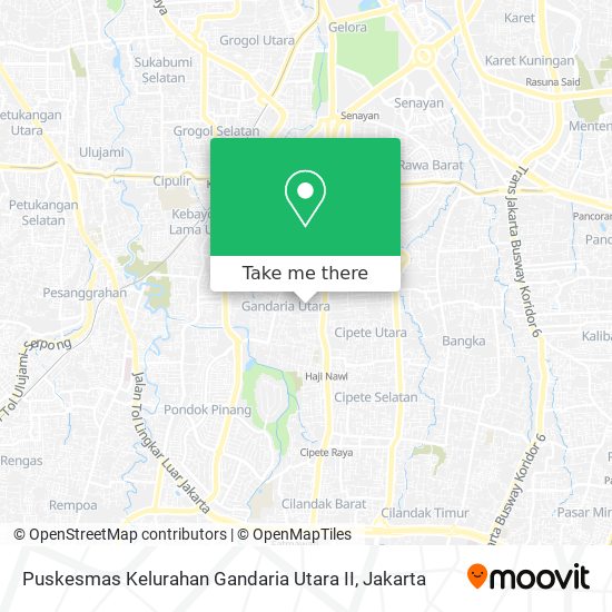 Puskesmas Kelurahan Gandaria Utara II map