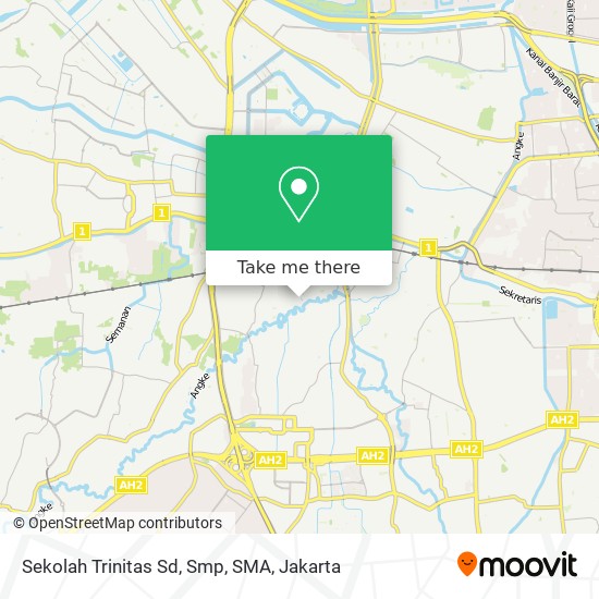 Sekolah Trinitas Sd, Smp, SMA map