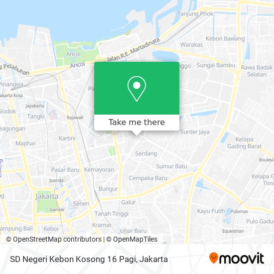 SD Negeri Kebon Kosong 16 Pagi map