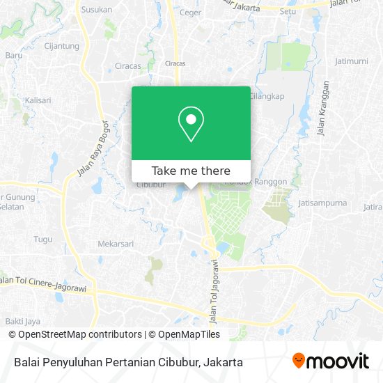 Balai Penyuluhan Pertanian Cibubur map