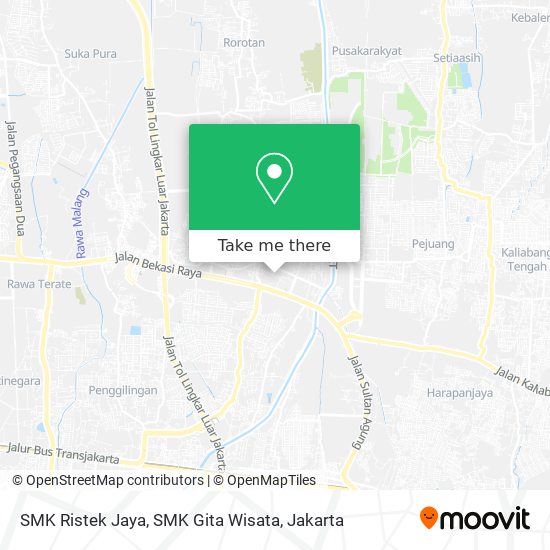 SMK Ristek Jaya, SMK Gita Wisata map