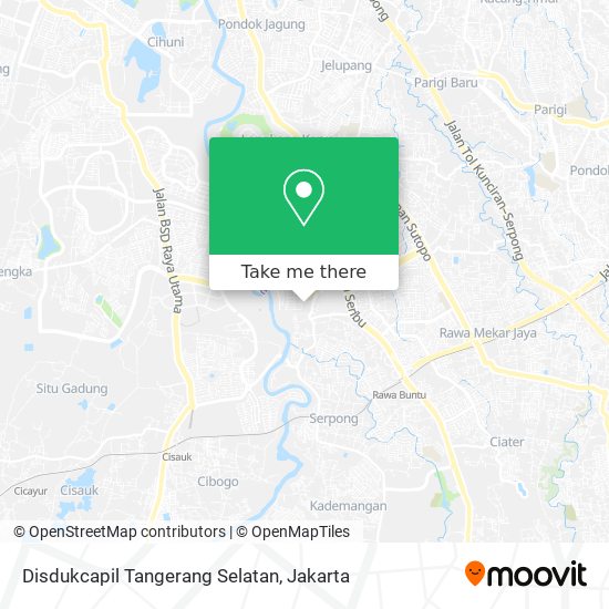 Disdukcapil Tangerang Selatan map