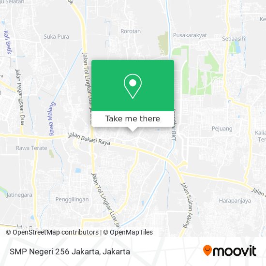 SMP Negeri 256 Jakarta map