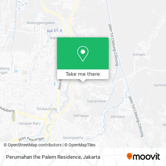 Perumahan the Palem Residence map