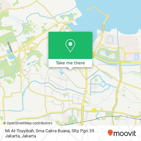 Mi At-Toyyibah, Sma Cakra Buana, Sltp Pgri 39 Jakarta map