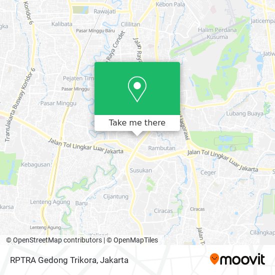 RPTRA Gedong Trikora map