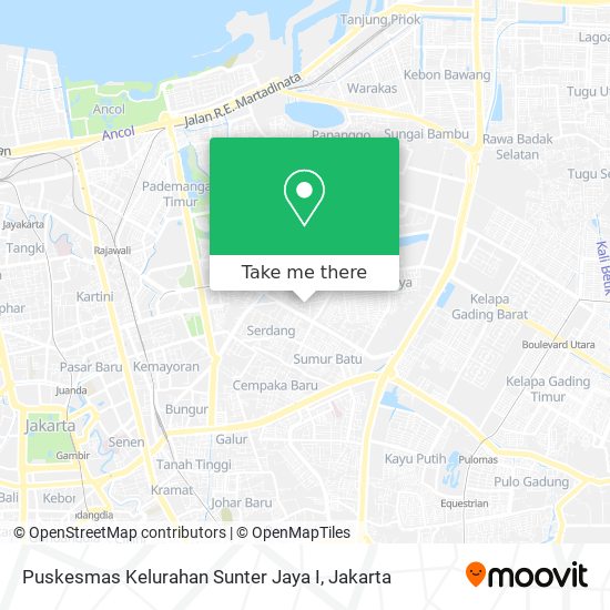 Puskesmas Kelurahan Sunter Jaya I map