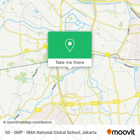 SD - SMP - SMA National Global School map