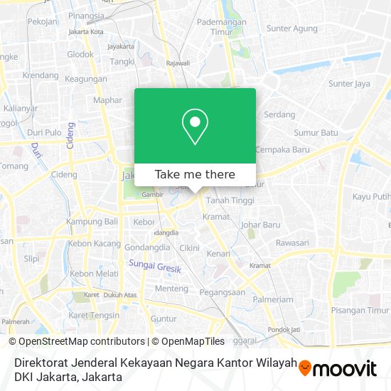 Direktorat Jenderal Kekayaan Negara Kantor Wilayah DKI Jakarta map