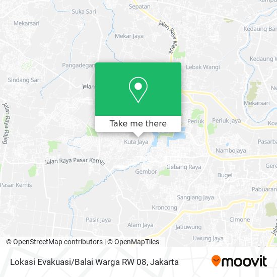 Lokasi Evakuasi / Balai Warga RW 08 map