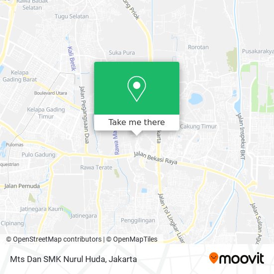 Mts Dan SMK Nurul Huda map