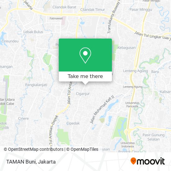 TAMAN Buni map