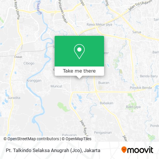 Pt. Talkindo Selaksa Anugrah (Jco) map