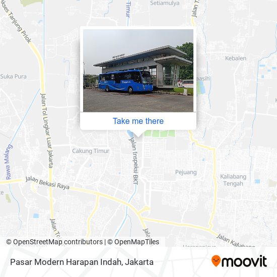 Pasar Modern Harapan Indah map