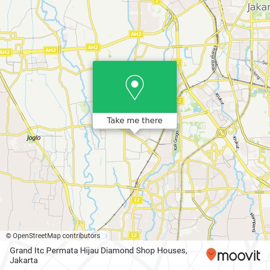 Grand Itc Permata Hijau Diamond Shop Houses map