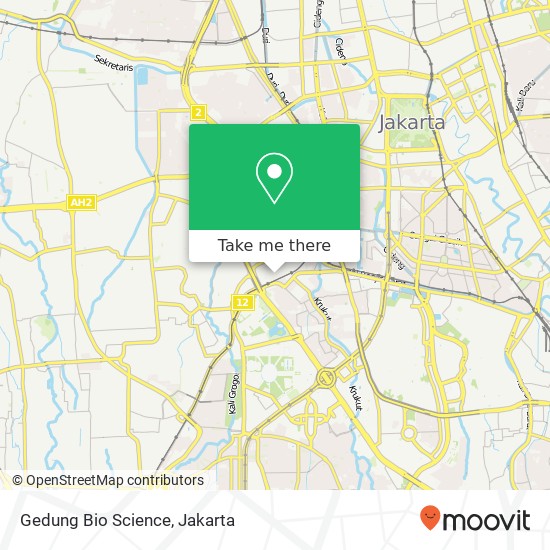 Gedung Bio Science map