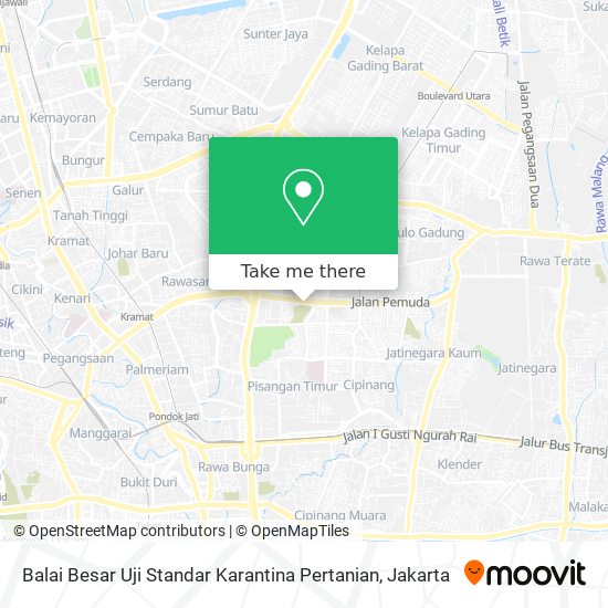 Balai Besar Uji Standar Karantina Pertanian map