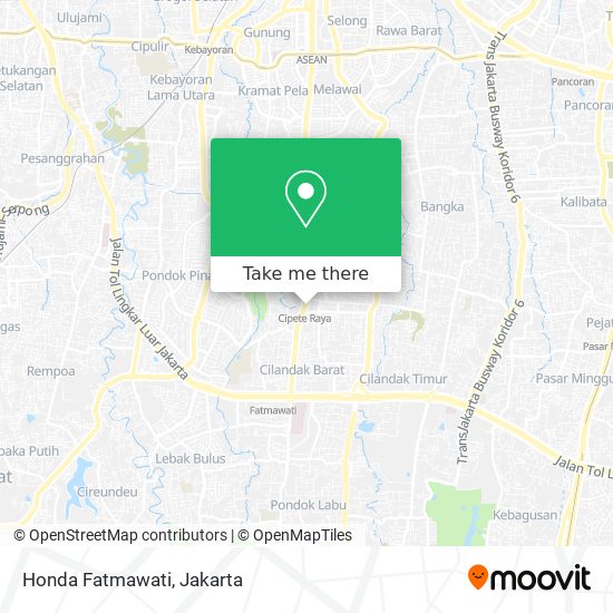 Honda Fatmawati map