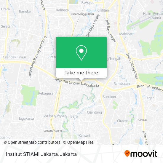 Institut STIAMI Jakarta map