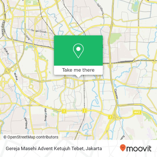 Gereja Masehi Advent Ketujuh Tebet map