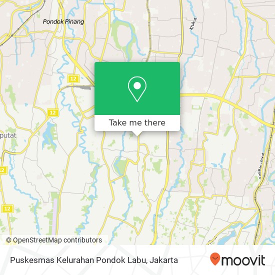 Puskesmas Kelurahan Pondok Labu map