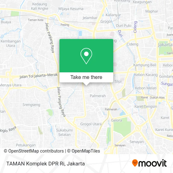 TAMAN Komplek DPR Ri map