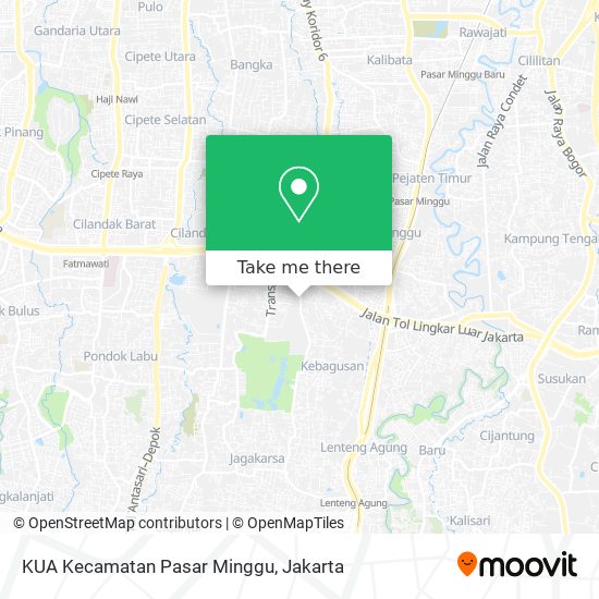 KUA Kecamatan Pasar Minggu map