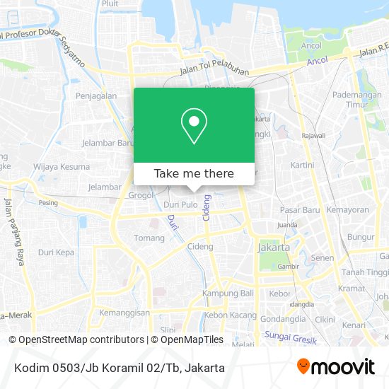 Kodim 0503/Jb Koramil 02/Tb map