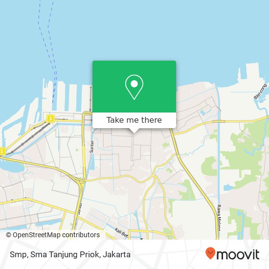 Smp, Sma Tanjung Priok map